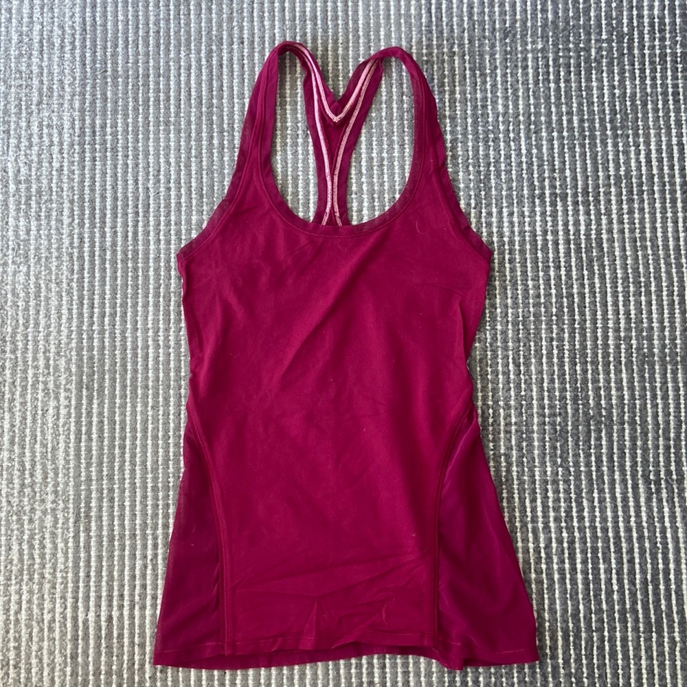 Lululemon tank, dark pink (size 2)